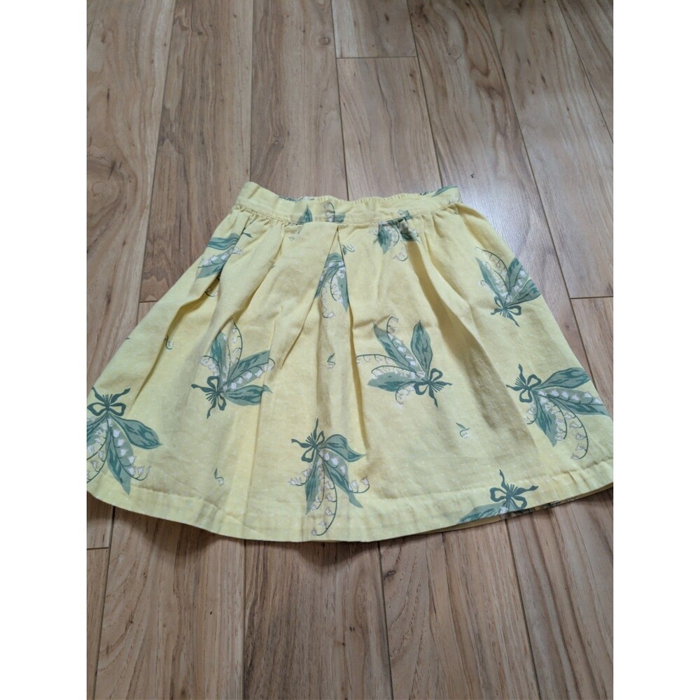 Vintage Hartstrings Girls Skirt Size 12 Made in USA Lily of the Valley Floral